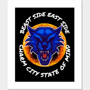 BEAST SIDE EAST SIDE CHARM CITY STATE OF MIND DESIGN Posters and Art